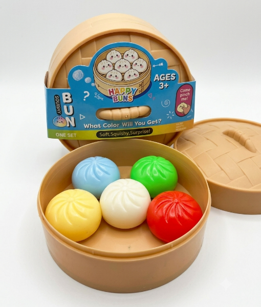 Squishy Bun Dumpling Mystery one Set Edition Fidget Toy