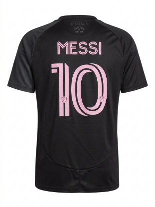 Inter Miami CF 2025/26 Men's Authentic Away Jersey - MESSI #10 Black