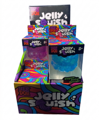 NeeDoh Jelly Squish Super Solid Jellyfish Squishy