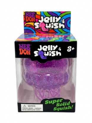 NeeDoh Jelly Squish Super Solid Jellyfish Squishy