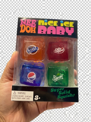 Schylling NeeDoh Nice Ice Baby – Teenie Mini Nice Cube Sensory Squeeze Fidget Toy
