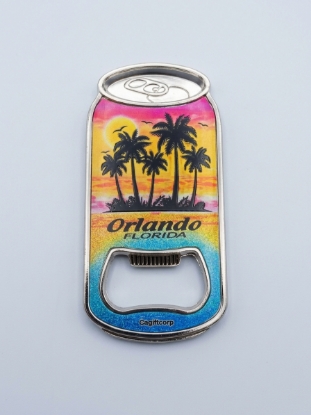 Picture of Orlando, Florida Palm Tree Bottle & Soda Can Opener Magnet – 2-in-1 Souvenir Fridge Magnet