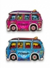 Picture of Orlando, Florida Peace Car Wooden Magnet – Laser-Cut Vintage Bus Souvenir Refrigerator Magnet